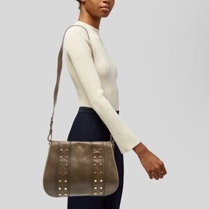 Tory Burch Leather Saddle Shoulder Crossbody Bag